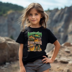 Tricou Copii Tralalelo Tra la la Bombadiro VS Brr Patapim Funny Italian Brainrot Meme Graphic T-Shirt (1) - Img 5