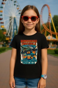 Tricou Copii Tralalelo Tra la la Bombardiro Crocodilo VS Tralalero Tralala - Italian Brainrot T-Shirt - Img 3