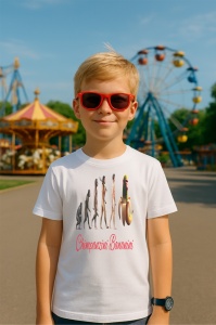 Tricou Copii Tralalelo Tra la la Chimpanzini Bananini - Italian Brainrot Meme Gen Z T-Shirt