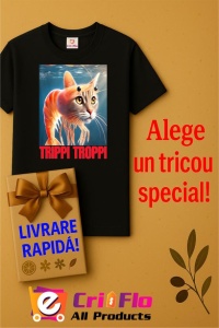 Tricou Copii Tralalelo Tra la la Trippi Troppi - Italian Brainrot Meme T-Shirt - Img 7