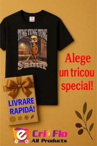 Tricou Copii Tralalelo Tra la la Tung Tung Sahur Funny Italian Brainrot Meme Graphic T-Shirt (1) - Img 6