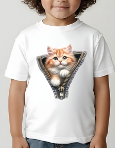 Tricou copii - Zipping Cat v3