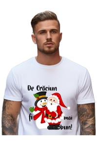 Tricou Craciun Barbat - De Craciun, Fii mai Nebun