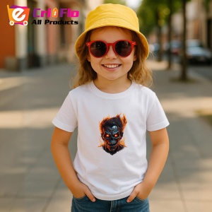 Tricou Craniu inflacarat cu ochi rosii si dinti ascutiti Copii | Dama | Barbat