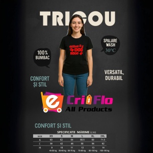 Tricou crazy dog lady mesaj pentru iubitoarele de caini, Copii | Dama | Barbat , tricou negru - Img 5