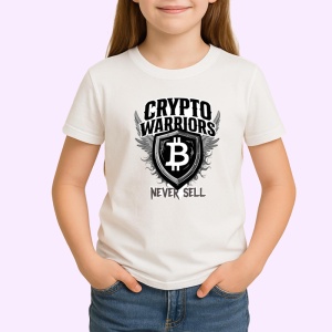 Tricou crypto warriors never sell, razboinici crypto nu vand niciodata, Copii | Dama | Barbat - Img 3