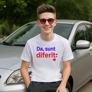 Tricou Da, Sunt diferit - Copii | Dama | Barbat - Img 5