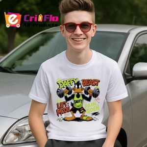 Tricou Daffy Duck – Beast Mode, antrenament și forță Copii | Dama | Barbat Barbat - Img 15