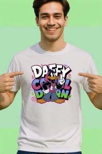 Tricou Daffy Duck Cool Vibes, stil urban si relax Copii | Dama | Barbat - Img 2