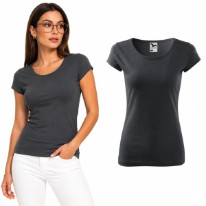 Tricou Damă 100% Bumbac Cambrat – Decolteu Rotund, Mâneci Scurte, 25 Culori | XS-2XL - Img 18