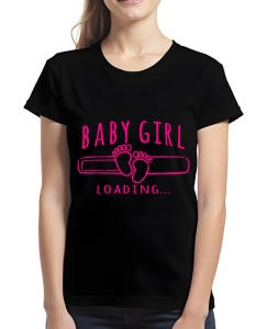 Tricou dama - BABY GIRL LOADING - Img 2