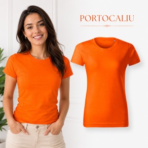 Tricou Damă Basic Free din Bumbac, Guler Rotund, Croială Cambrată, Fără Etichetă, 18 Culori, XS–2XL - Img 19