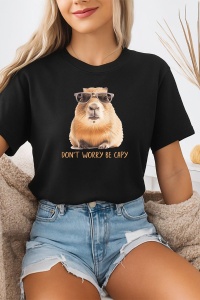 Tricou dama CapyBara - Nu iti fa griji - Img 2