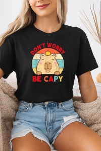 Tricou dama CapyBara - Nu iti face griji, fii capy