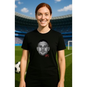 Tricou Dama cu fotbalistul Ademola Lookman-Atalanta BC din bumbac 100% - Img 6