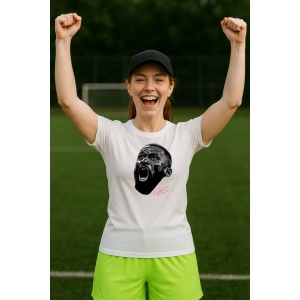 Tricou Dama cu fotbalistul Antonio Rudiger -Real Madrid din bumbac 100% - Img 8