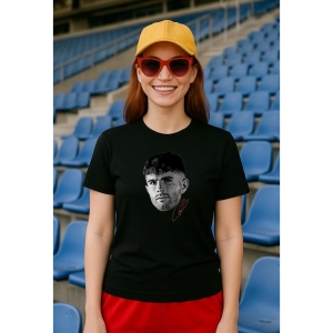 Tricou Dama cu fotbalistul Christian Pulisic-AC Milan din bumbac 100% - Img 2