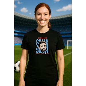 Tricou Dama cu fotbalistul David Josu Jimnez Silva-(Retired) din bumbac 100%