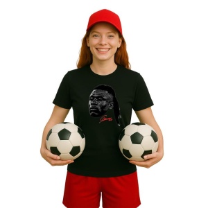 Tricou Dama cu fotbalistul Eduardo Camavinga-Real Madrid din bumbac 100% - Img 7