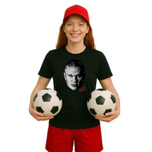 Tricou Dama cu fotbalistul Erling Haaland-Manchester City din bumbac 100% - Img 5