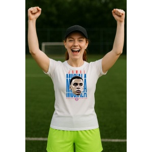 Tricou Dama cu fotbalistul Jamal Musiala-Bayern Mnchen din bumbac 100% - Img 5