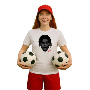 Tricou Dama cu fotbalistul Jeremie Frimpong-Bayer Leverkusen din bumbac 100% - Img 8