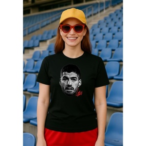 Tricou Dama cu fotbalistul Luis Suarez Inter Miami CF din bumbac 100% - Img 3