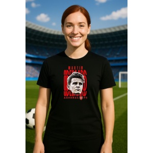 Tricou Dama cu fotbalistul Martin ydegaard-Arsenal FC din bumbac 100% - Img 5