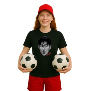Tricou Dama cu fotbalistul Son Heung-min-Tottenham Hotspur din bumbac 100% - Img 8