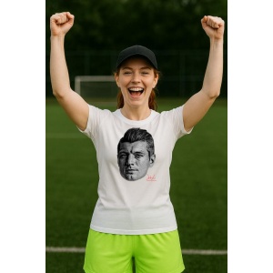 Tricou Dama cu fotbalistul Toni Kroos-Real Madrid din bumbac 100% - Img 10