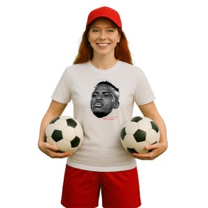 Tricou Dama cu fotbalistul Victor Osimhen-Napoli din bumbac 100% - Img 12