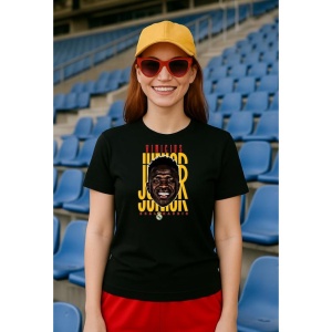 Tricou Dama cu fotbalistul Vincius Jos Paixuo de Oliveira Jnior-Real Madrid din bumbac 100% - Img 2