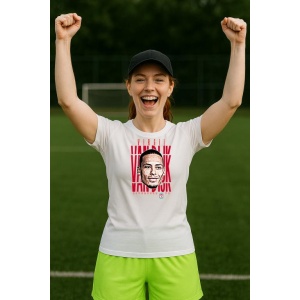 Tricou Dama cu fotbalistul Virgil van Dijk-Liverpool FC din bumbac 100% - Img 10