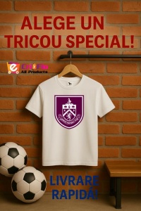 Tricou dama cu logo stema Burnley Anglia , din bumbac 100% - Img 10
