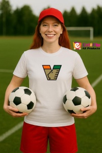 Tricou dama cu logo stema Venezia FC Italia , din bumbac 100% - Img 8