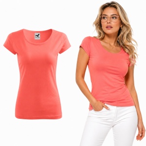 Tricou Damă din Bumbac 100% – Cambrat, Decolteu Rotund, Mâneci Scurte | 25 de Culori - Img 13