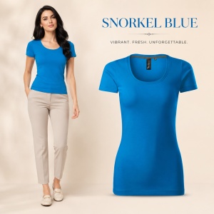 Tricou Damă Elastic cu Decolteu Adânc, Croială Slim Fit, 95% Bumbac, 5% Elastan, 10 Culori, XS–2XL - Img 20