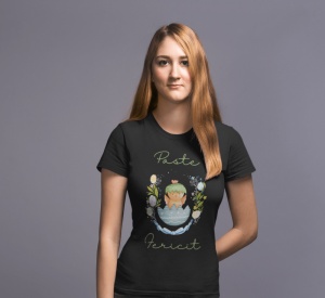 Tricou Dama Festiv - Paște Vesel în Stilul Tău! - din bumbac, personalizat - Cadou - Img 2