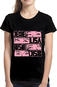 Tricou dama - Jenie, Lisa, Rose, Jisoo - KPOP, stil, muzică, idol, cultură, pop, trendy, grup, fanbase, Korea