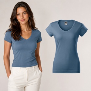 Tricou damă Malfini 162 Fit V-Neck, guler în V, 100% bumbac, 180 g/m², croială cambrată, 13 culori - Img 17