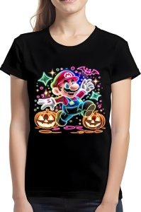 Tricou dama - NEON MARIO - mario, jocuri, aventuri, dama