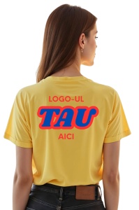 Tricou dama personalizat cu logo-ul companiei - Spate