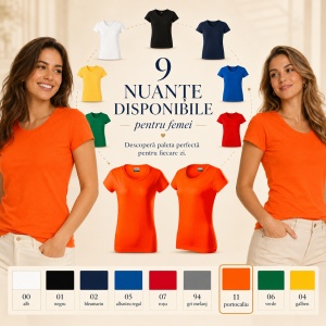 Tricou Damă Rimeck Resist Heavy R04 – 100% Bumbac, 200 g/m², Croială Cambrată, S–3XL - Img 8