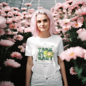 Tricou dama Streetwear - Take It Easy - din bumbac, personalizat - Cadou