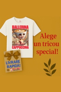 Tricou Dama Tralalero TraLaLa cu Ballerina Cappuccina Italian Brainrot Meme - Img 8