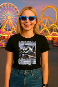 Tricou Dama Tralalero TraLaLa cu Bombardiro Crocodilo Italian Brainrot Meme