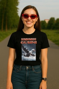 Tricou Dama Tralalero TraLaLa cu Bombombini Gusini Funny Italian Brainrot Meme Graphic (1) - Img 4