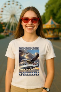 Tricou Dama Tralalero TraLaLa cu Bombombini Guzzini Italian Brainrot Meme - Img 4