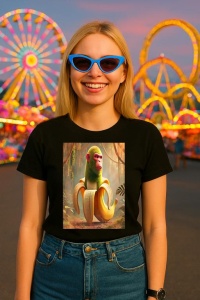 Tricou Dama Tralalero TraLaLa cu Chimpanzini Bananini Italian Brainrot Meme (1) - Img 3