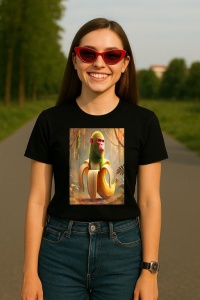 Tricou Dama Tralalero TraLaLa cu Chimpanzini Bananini Italian Brainrot Meme (1) - Img 5